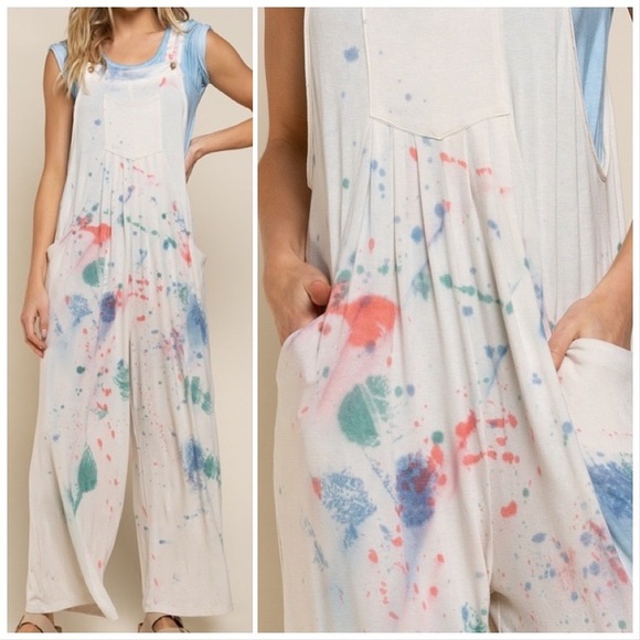 POL Paint the Town Dyed Overalls - Picture 10 of 14